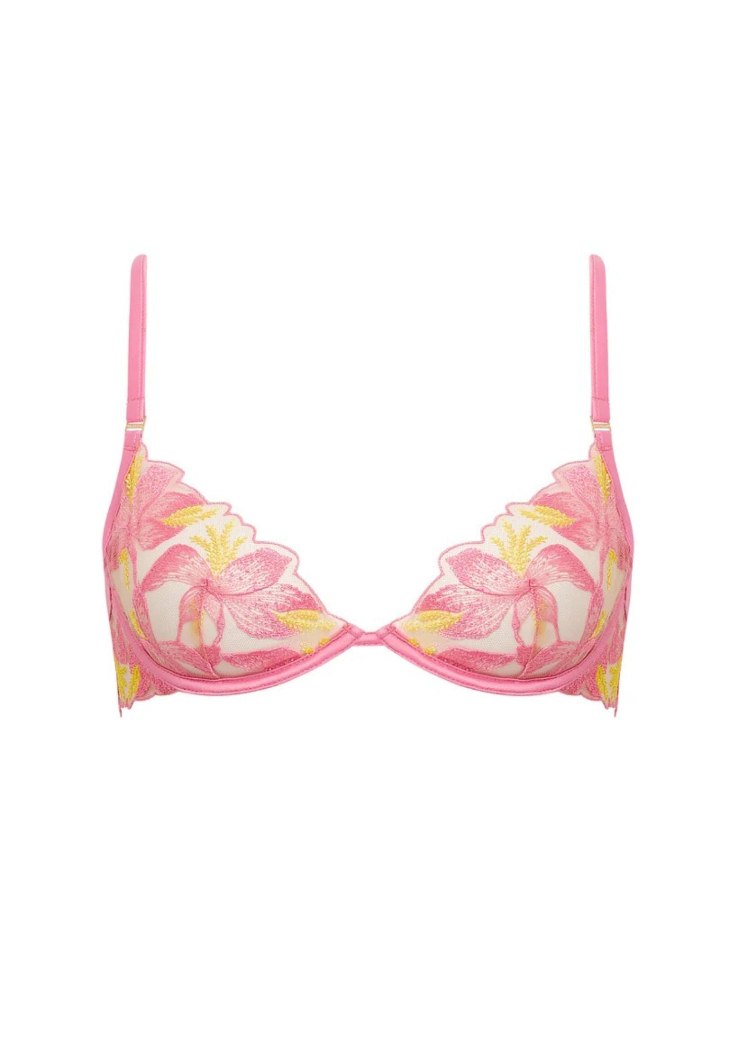 Bluebella Patrice Wired Bra (Dianthus Pink/Blazing Yellow) | Avec Amour Lingerie