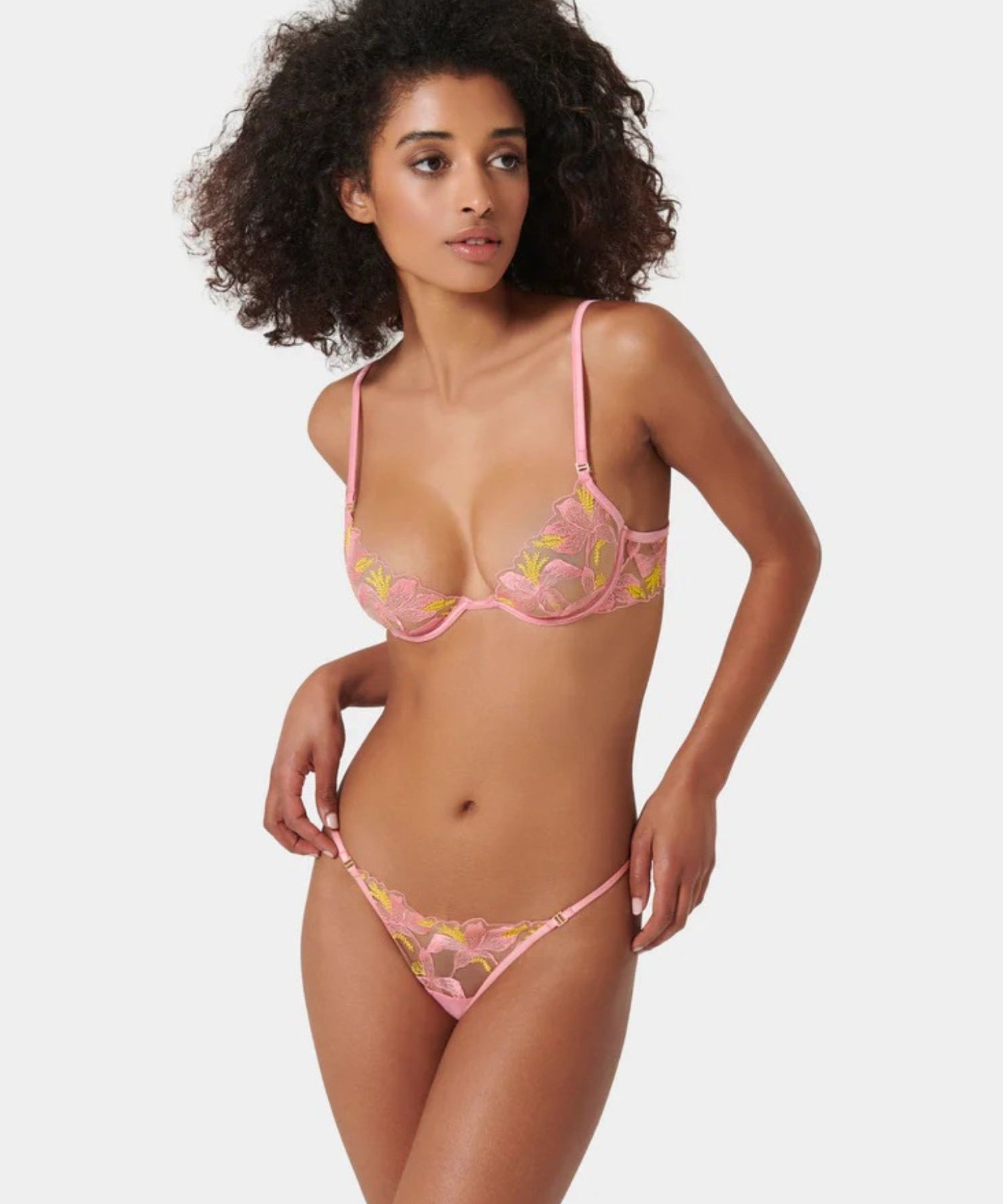 Bluebella Patrice Wired Bra (Dianthus Pink/Blazing Yellow) | Avec Amour Lingerie
