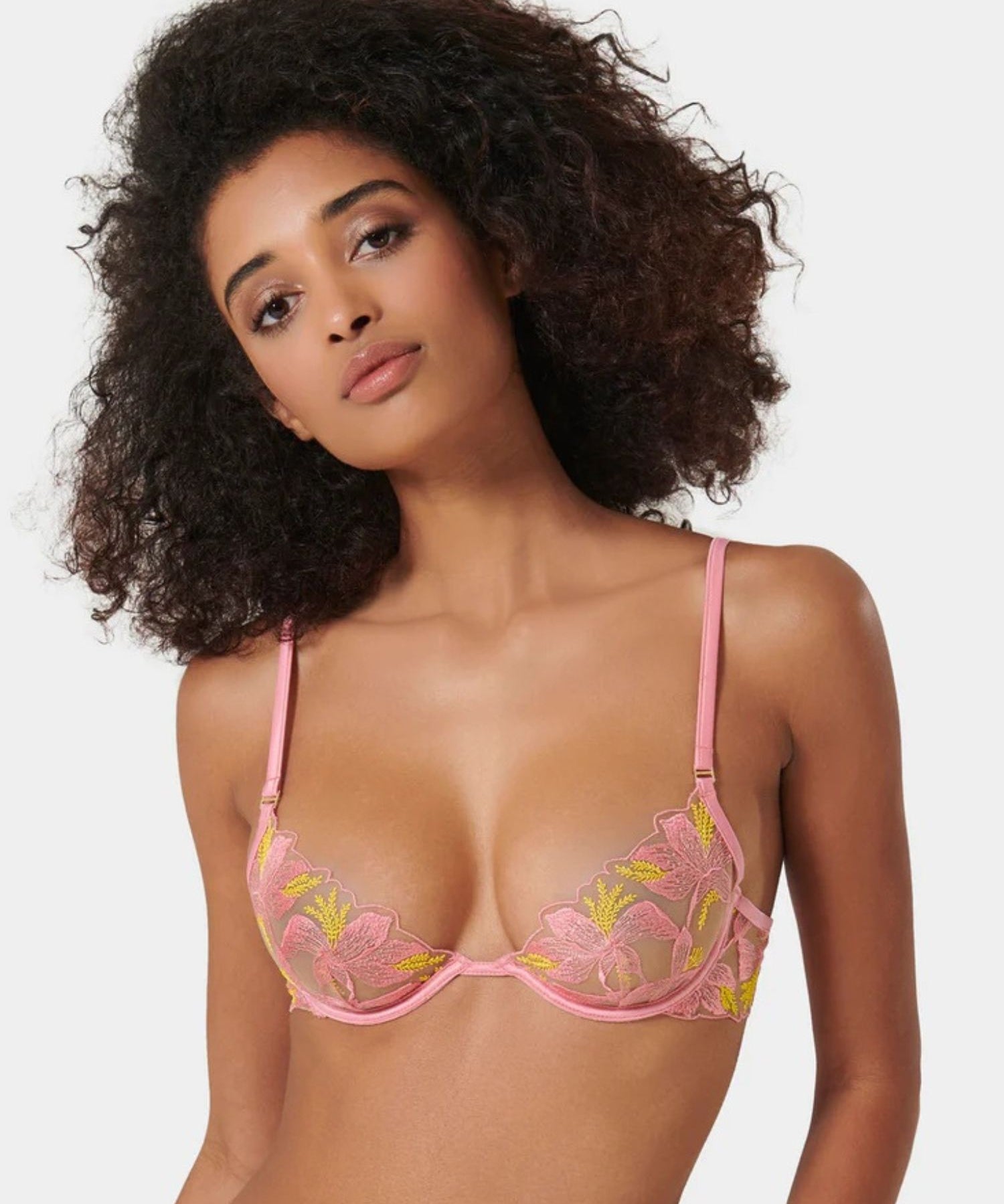 Bluebella Patrice Wired Bra (Dianthus Pink/Blazing Yellow) | Avec Amour Lingerie
