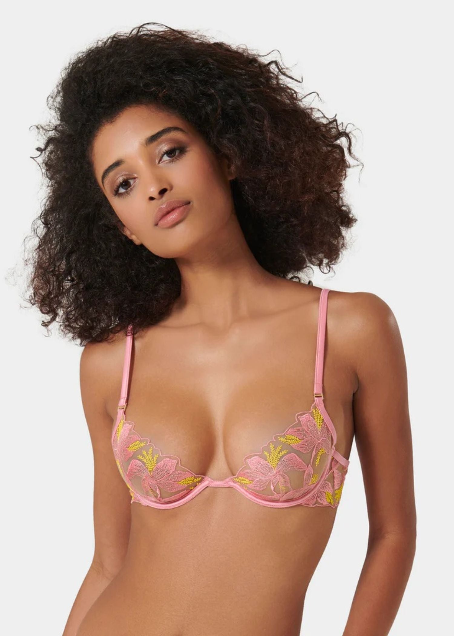 Bluebella Patrice Wired Bra (Dianthus Pink/Blazing Yellow) | Avec Amour Lingerie