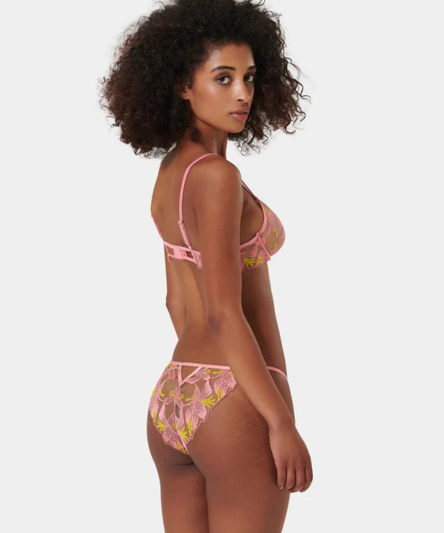 Bluebella Patrice Wired Bra (Dianthus Pink/Blazing Yellow) | Avec Amour Lingerie