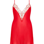 Bluebella Rosalie Short Chemise Slip (Red) | Avec Amour Lingerie