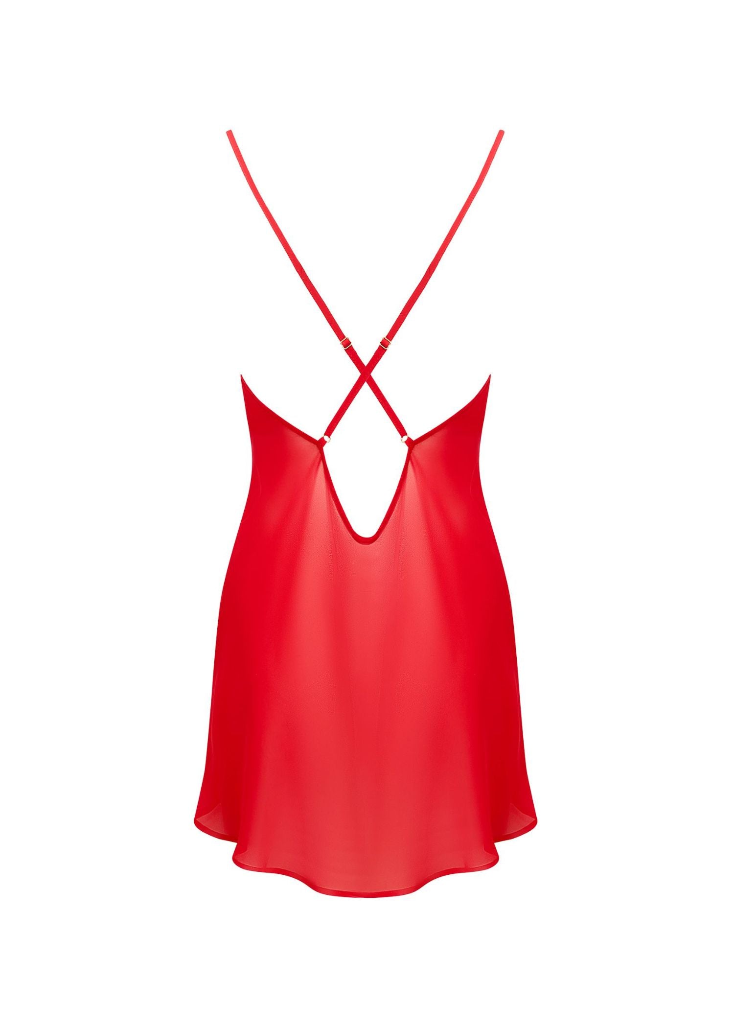 Bluebella Rosalie Short Chemise Slip (Red) | Avec Amour Lingerie