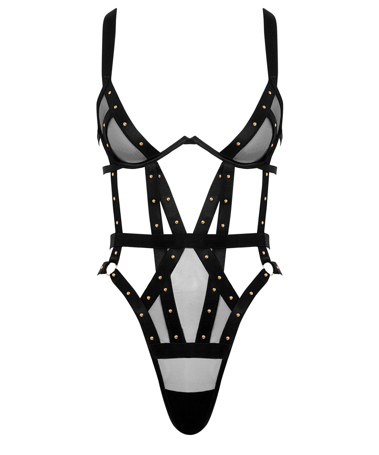 Bluebella Sana Wired Bodysuit (Black) | Avec Amour Lingerie
