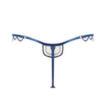 Bluebella Soraya Embroidery Thong in Navy Blue and Nude Mesh