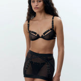 Bluebella Suri Open Back Skirt (Black) | Avec Amour Lingerie