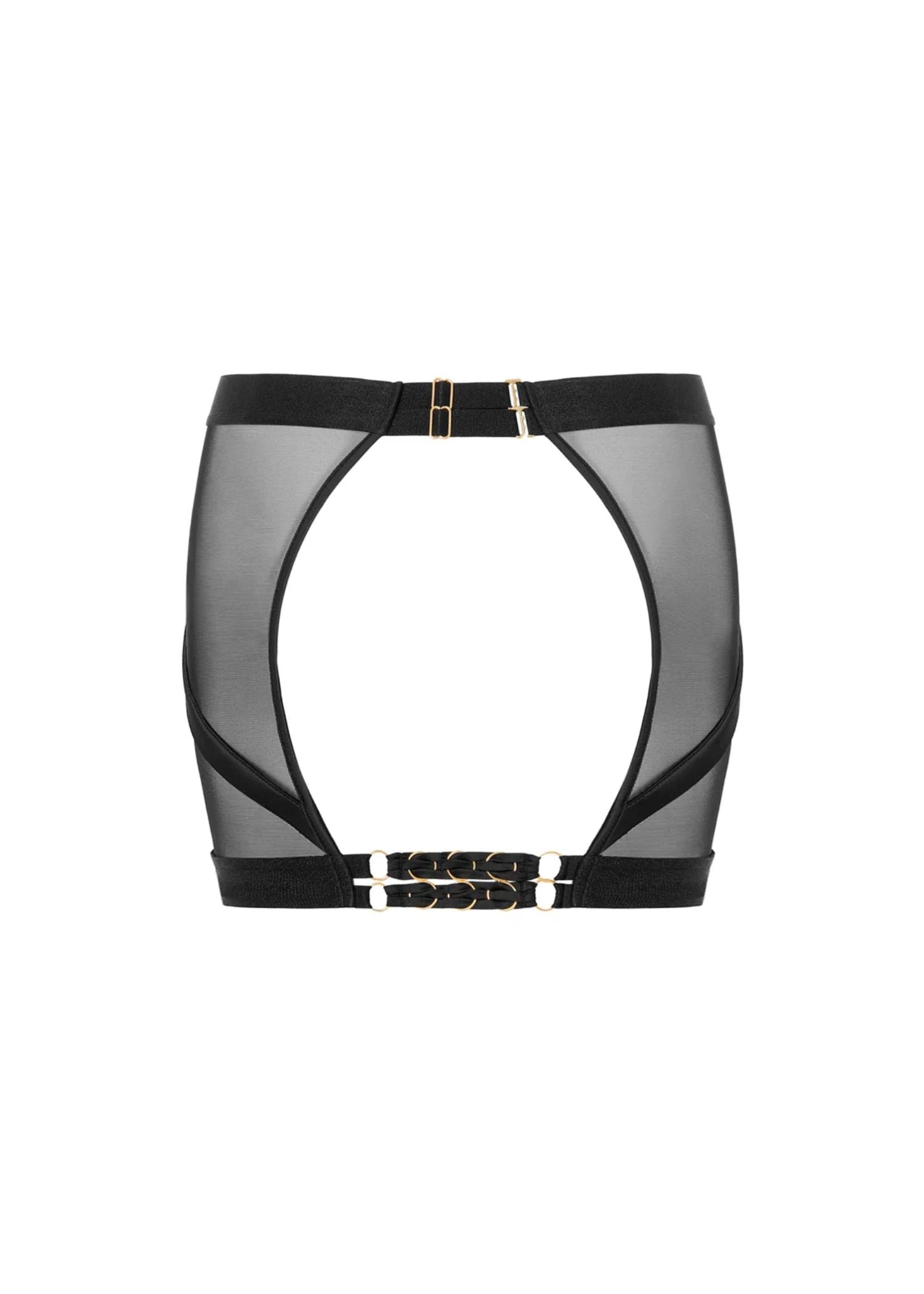 Bluebella Suri Open Back Skirt (Black) | Avec Amour Lingerie