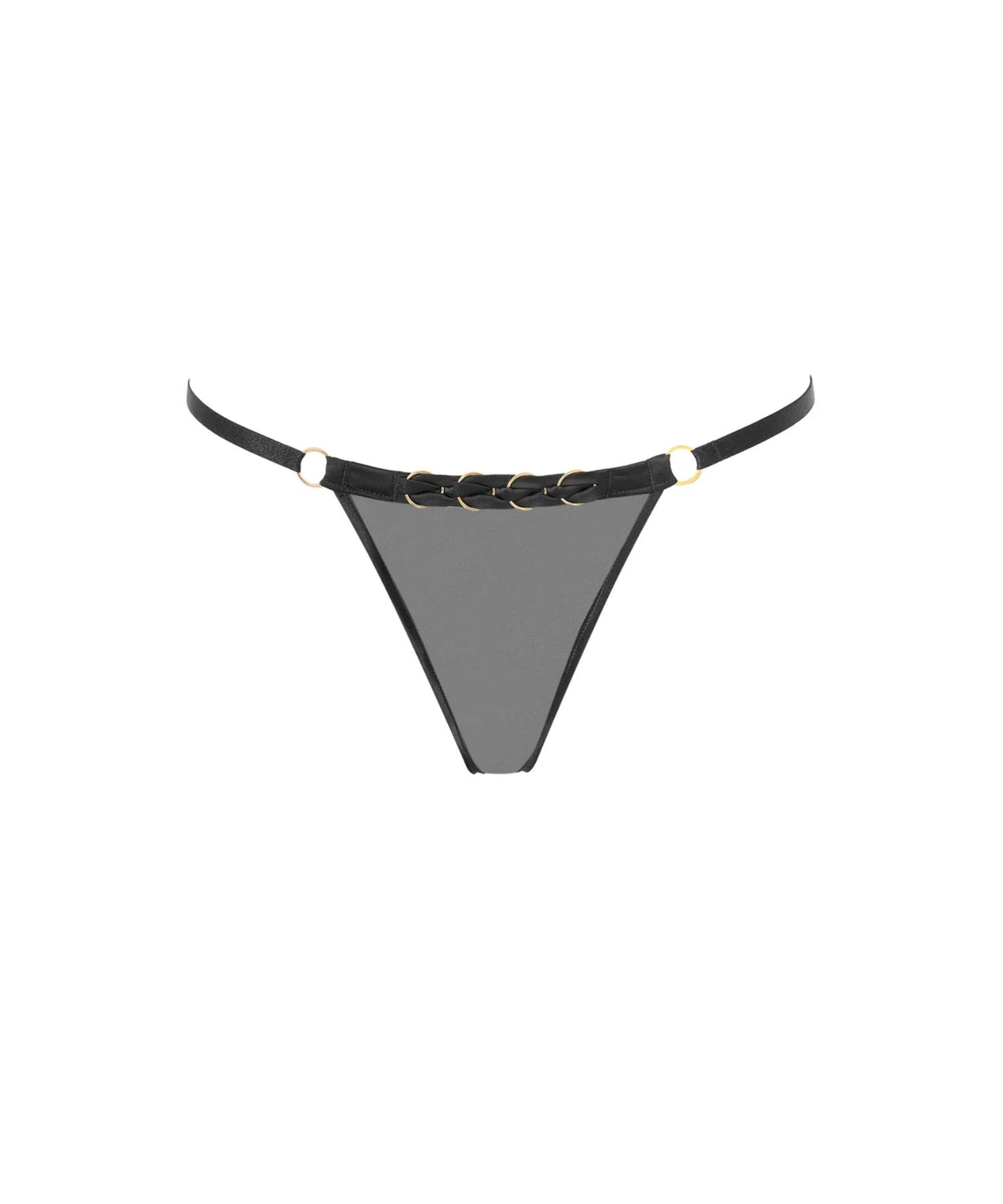 Bluebella Suri Ouvert Open Panty (Black) | Avec Amour Lingerie