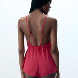 Bluebella Vermont Luxury Satin Teddy (Pink)