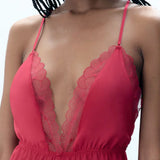 Bluebella Vermont Luxury Satin Teddy (Pink)