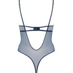 Bluebella Verona Satin Push Up Bodysuit (Navy Blue) | Avec Amour Lingerie