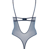 Bluebella Verona Satin Push Up Bodysuit (Navy Blue) | Avec Amour Lingerie