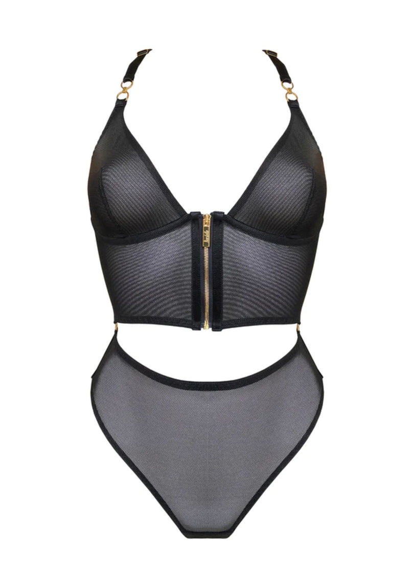Bordelle Cadi Body (Black) | Avec Amour Luxury Lingerie