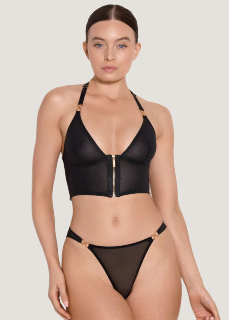 Bordelle Cadi Body (Black) | Avec Amour Luxury Lingerie