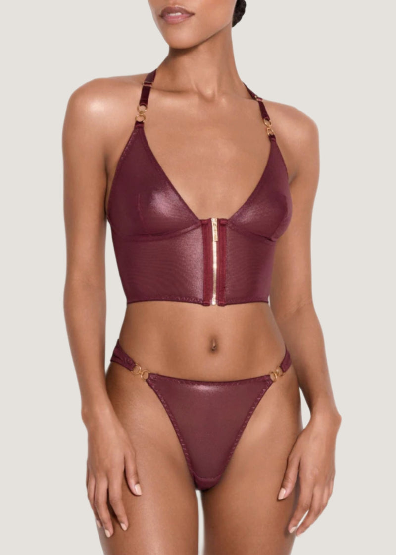 Bordelle Cadi Body (Morello) | Avec Amour Luxury Lingerie