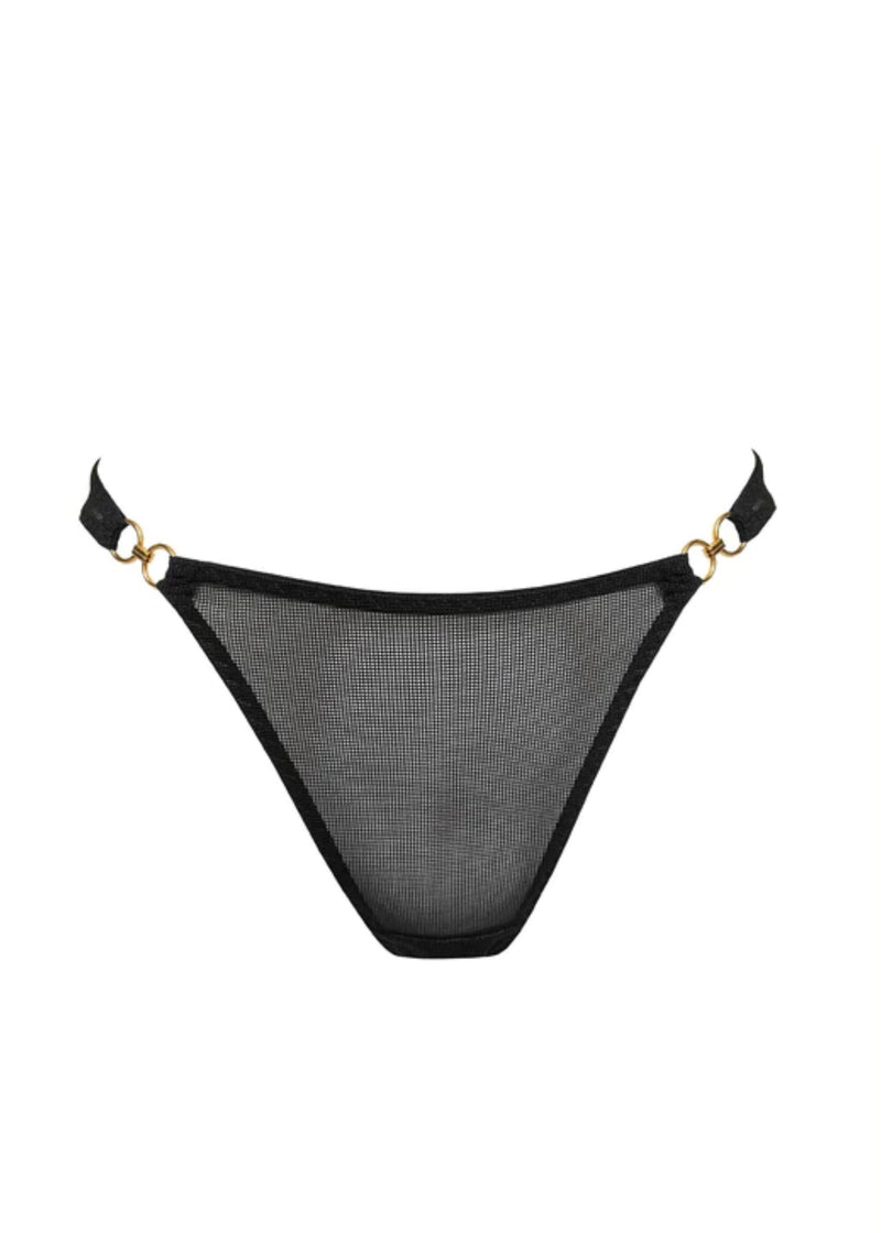 Bordelle Cadi Thong (Black) | Avec Amour Luxury Lingerie