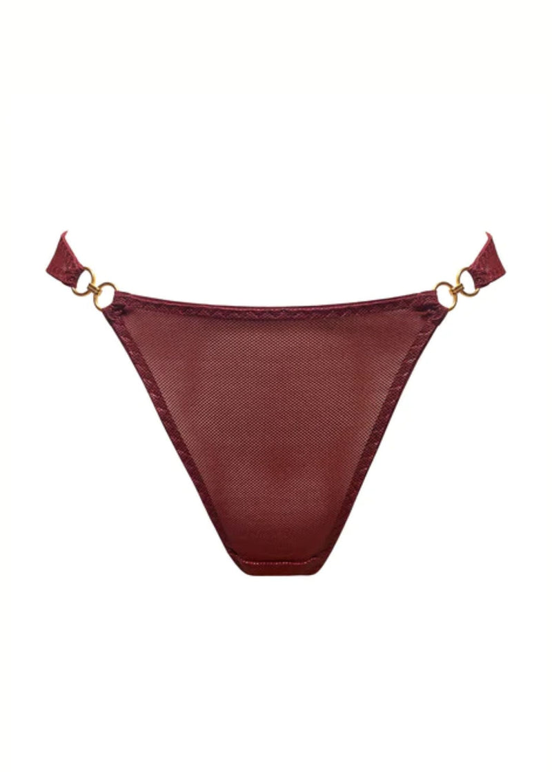 Bordelle Cadi Thong (Morello) | Avec Amour Luxury Lingerie