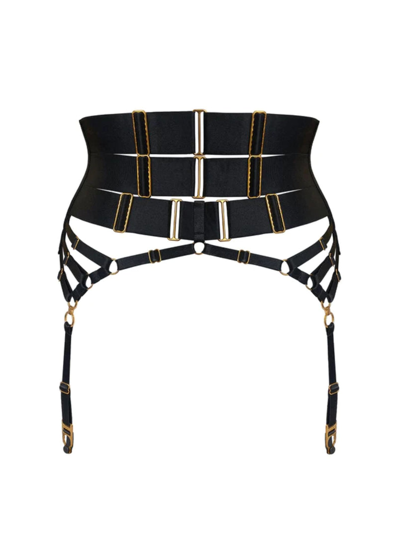Bordelle Circe Suspender (Black) | Avec Amour Luxury Lingerie