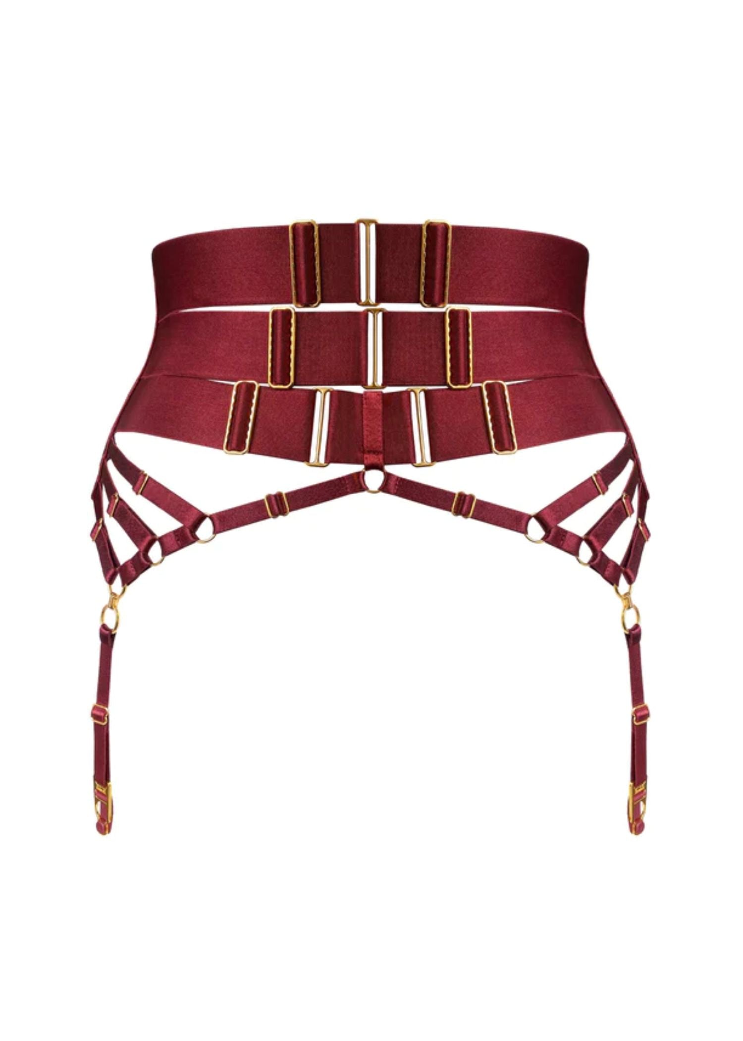 Bordelle Circe Suspender (Morello) | Avec Amour Luxury Lingerie