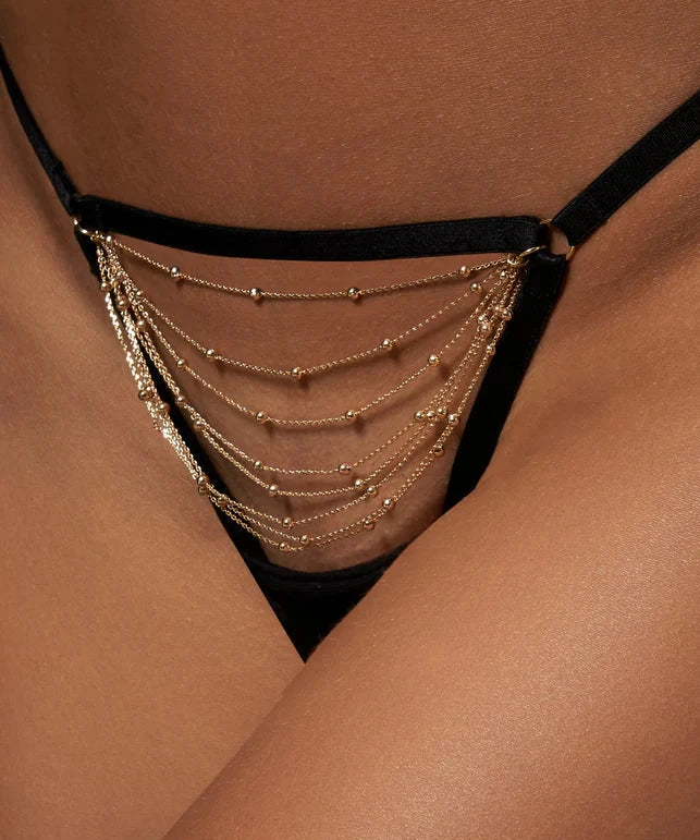 Frida Thong (Gold/Black)