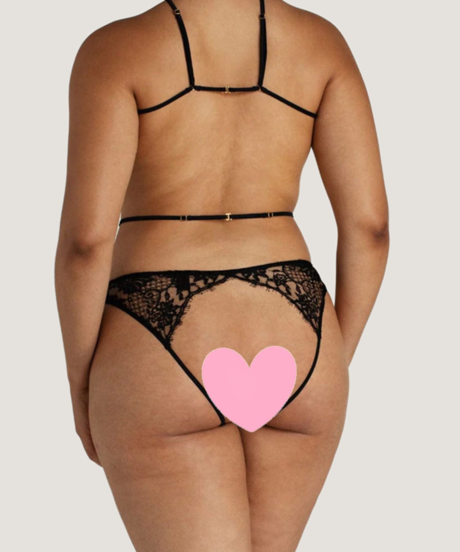 Coco de Mer - Hera Playsuit (Black) - Cupless, Ouvert | Avec Amour Sexy Lingerie