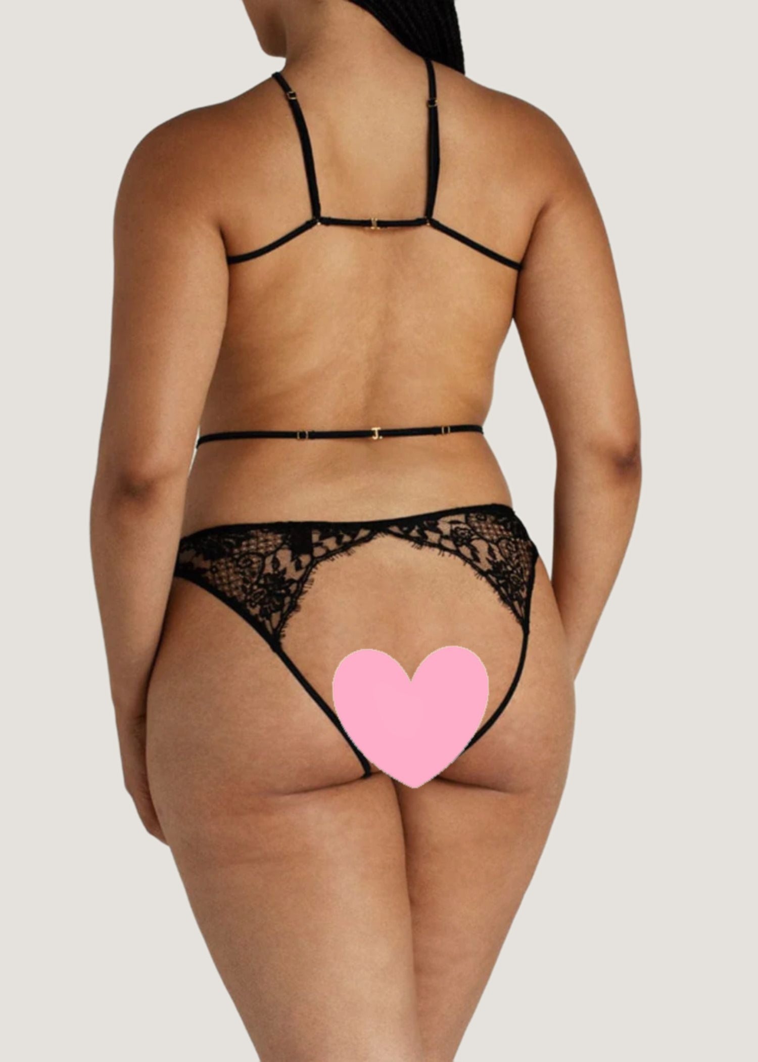 Coco de Mer - Hera Playsuit (Black) - Cupless, Ouvert | Avec Amour Sexy Lingerie