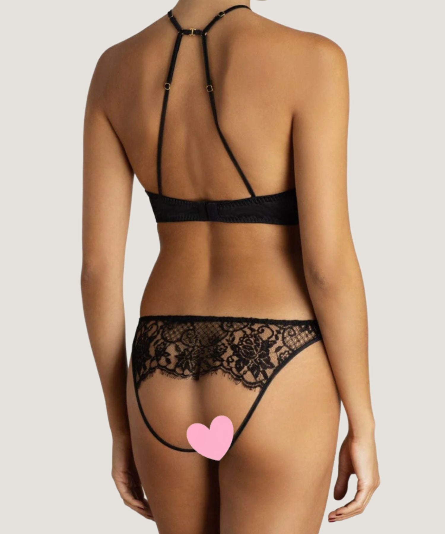 Coco de Mer Hera Quarter Cup Bra (Black) | Avec Amour Luxury Lingerie