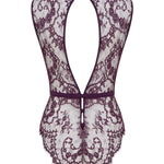 Coco de Mer Lunaria Bodysuit (Amethyst) | Avec Amour Luxury Lingerie
