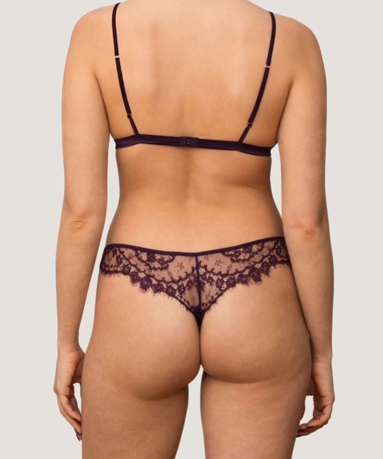 Coco de Mer Lunaria Triangle Bra (Amethyst) | Avec Amour Luxury Lingerie
