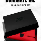 DOMINATE ME Bondage Gift Set (Large) | AVAM Molten Handcuff, AVAM Molten Choker, AVAM Leather Paddle