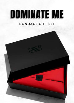 DOMINATE ME Bondage Gift Set (Large) | AVAM Molten Handcuff, AVAM Molten Choker, AVAM Leather Paddle