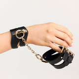 DOMINATE ME Bondage Gift Set (Large) | AVAM Molten Handcuff, AVAM Molten Choker, AVAM Leather Paddle