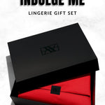 INDULGE ME Lingerie Gift Set (Large) | AVAM Backless Dress, UPKO Moist Eyes Clitoral G-String, Metal Nipple Cover