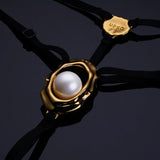 INDULGE ME Lingerie Gift Set (Large) | AVAM Backless Dress, UPKO Moist Eyes Clitoral G-String, Metal Nipple Cover