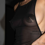 INDULGE ME Lingerie Gift Set (Large) | AVAM Backless Dress, UPKO Moist Eyes Clitoral G-String, Metal Nipple Cover