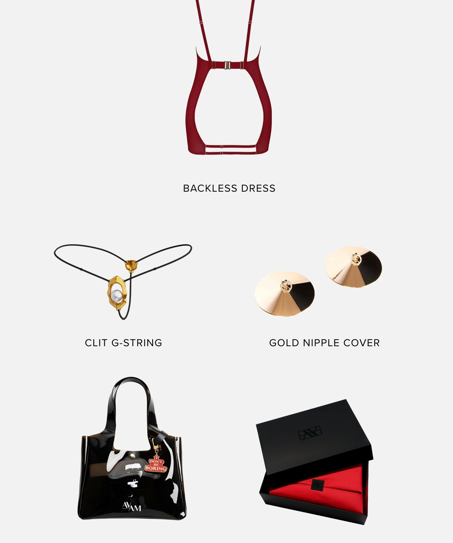 Indulge Me (Red) Gift Box Set | Avec Amour Lingerie