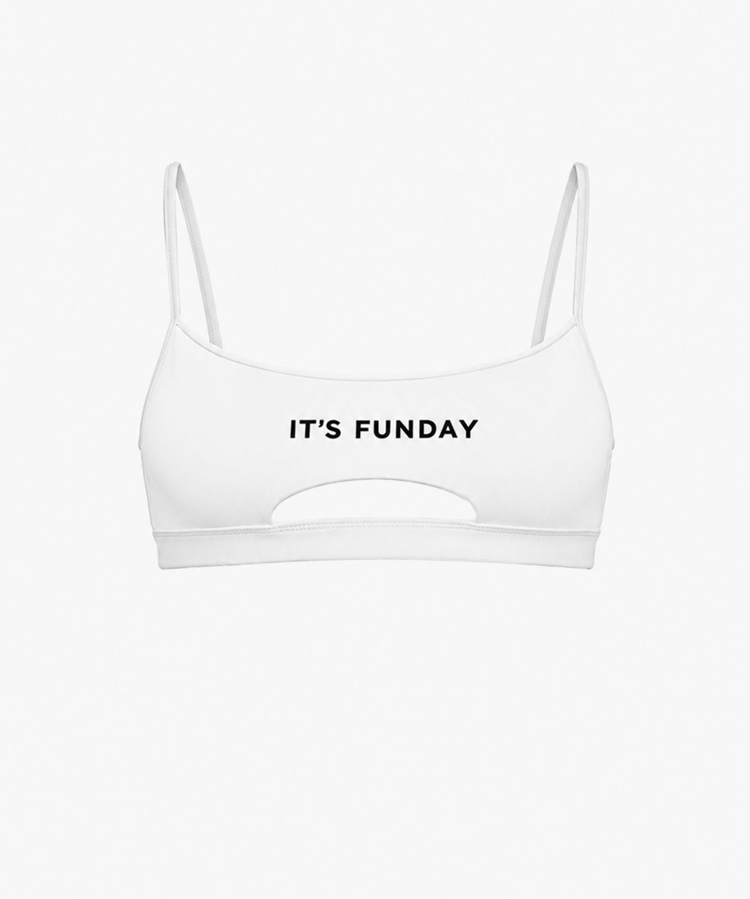 It's Funday by AVAM - UNBASIC Crop Bra (White) | Avec Amour Lingerie