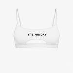 It's Funday by AVAM - UNBASIC Crop Bra (White) | Avec Amour Lingerie