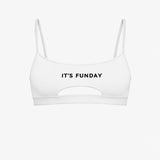It's Funday by AVAM - UNBASIC Crop Bra (White) | Avec Amour Lingerie