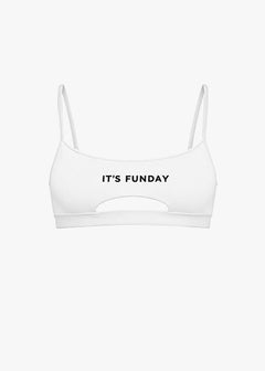 It's Funday by AVAM - UNBASIC Crop Bra (White) | Avec Amour Lingerie