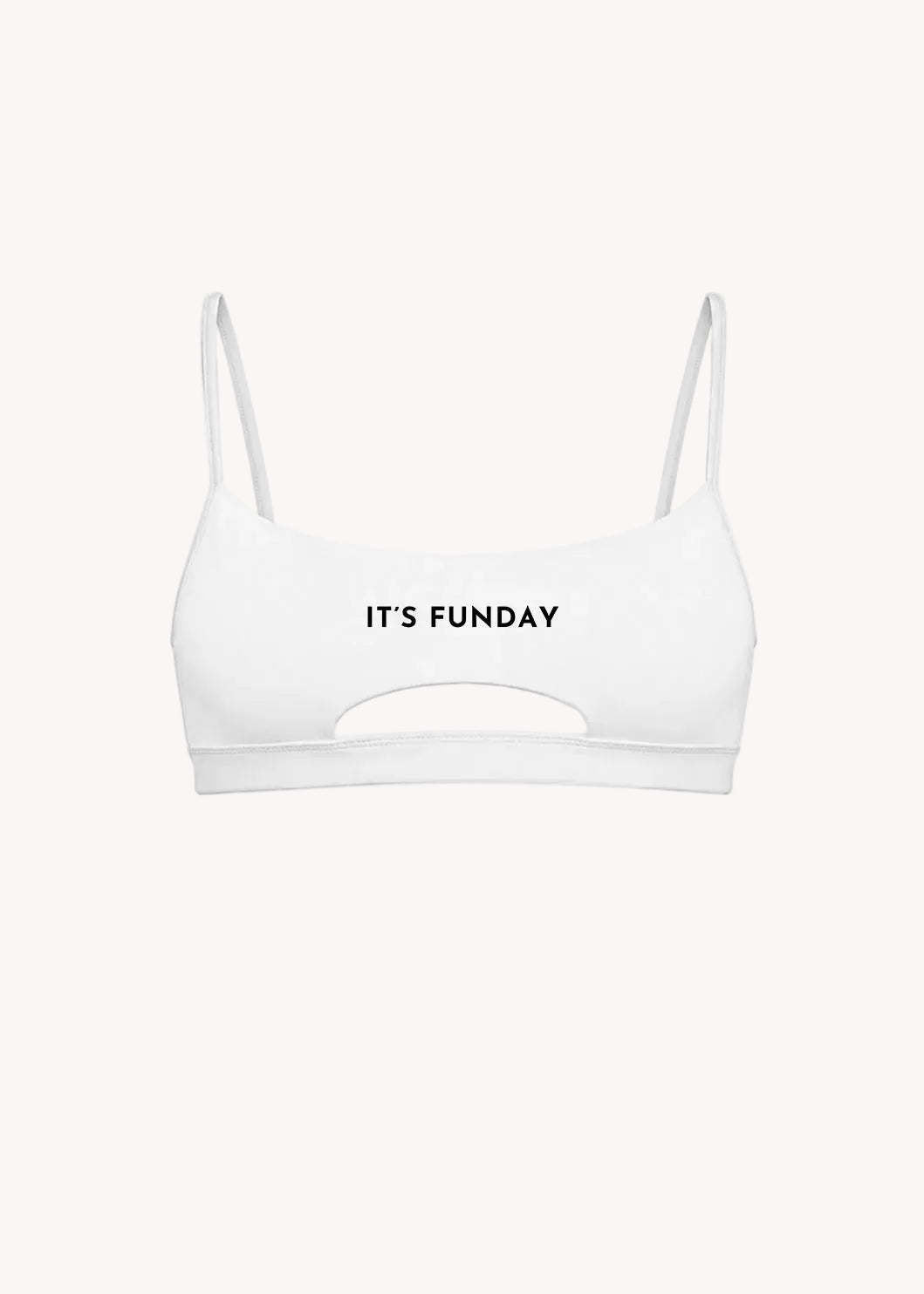 It's Funday by AVAM - UNBASIC Crop Bra (White) | Avec Amour Lingerie