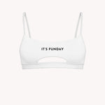 It's Funday by AVAM - UNBASIC Crop Bra (White) | Avec Amour Lingerie