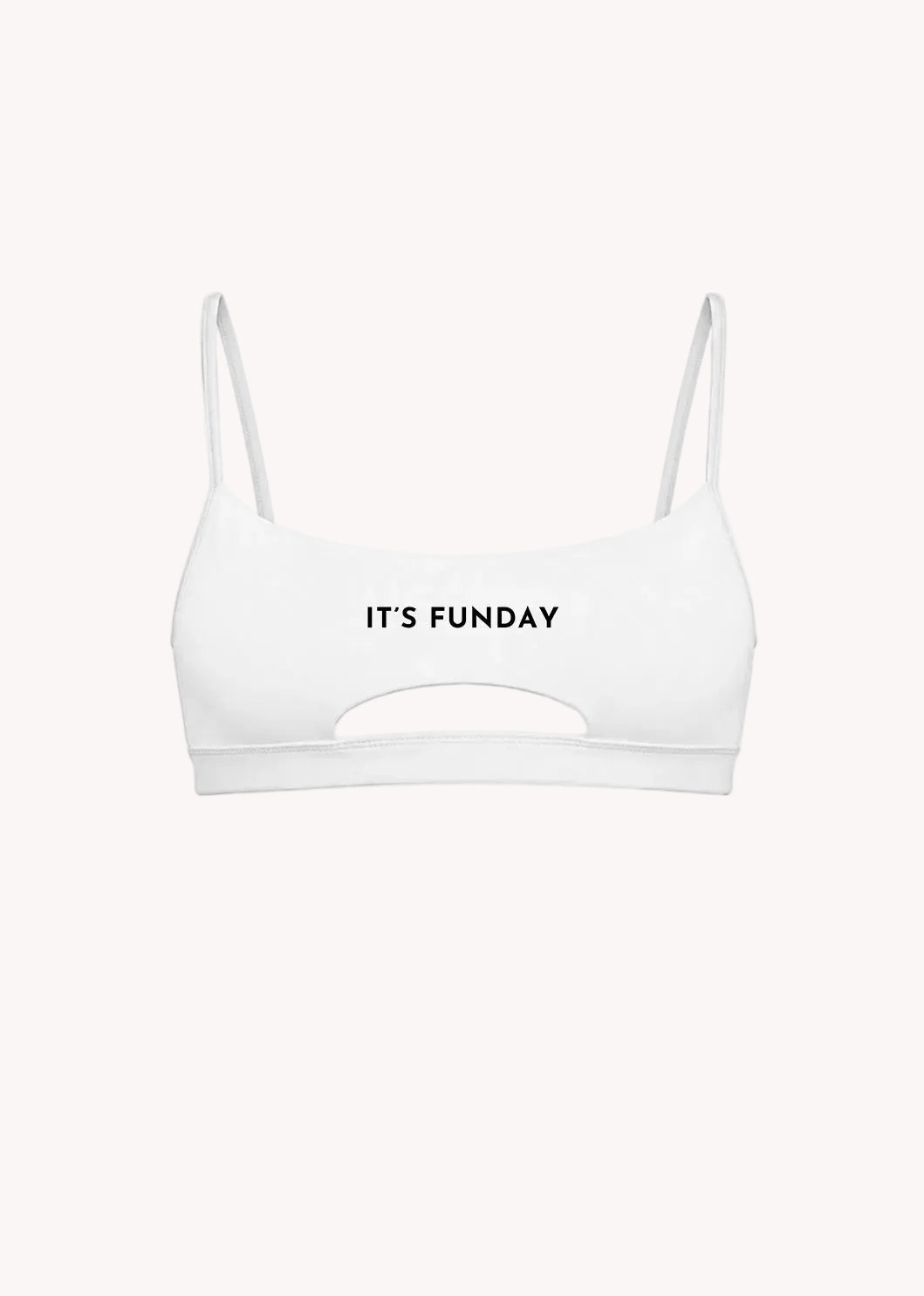 It's Funday by AVAM - UNBASIC Crop Bra (White) | Avec Amour Lingerie