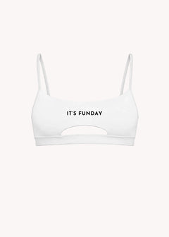 It's Funday by AVAM - UNBASIC Crop Bra (White) | Avec Amour Lingerie