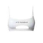 It's Funday by AVAM - UNBASIC Crop Bra (White) | Avec Amour Lingerie