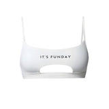 It's Funday by AVAM - UNBASIC Crop Bra (White) | Avec Amour Lingerie