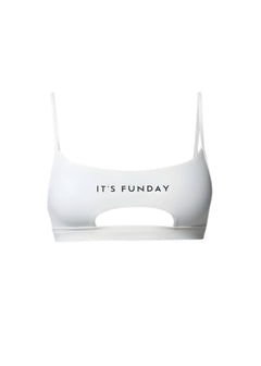 It's Funday by AVAM - UNBASIC Crop Bra (White) | Avec Amour Lingerie