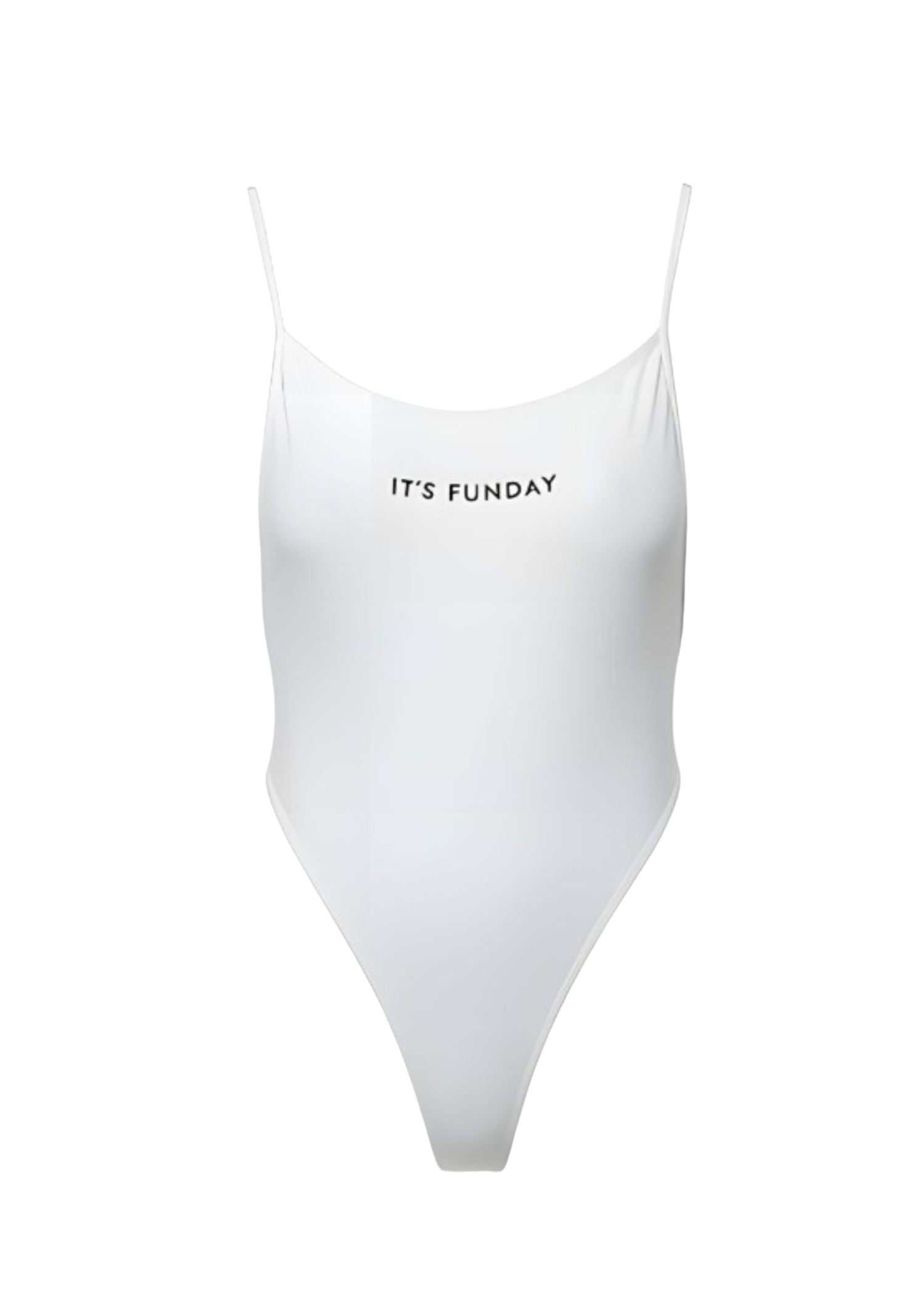 It's Funday by AVAM - UNBASIC Low Back Bodysuit (White) | Avec Amour Lingerie