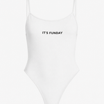 It's Funday by AVAM - UNBASIC Low Back Bodysuit (White) | Avec Amour Lingerie