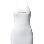 It's Funday by AVAM UNBASIC Halter Micro Dress (White) | Avec Amour Lingerie
